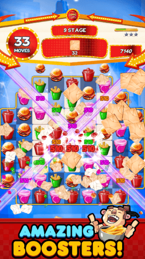 Burger Match 3 MOD (Unlimited Money) Android Download